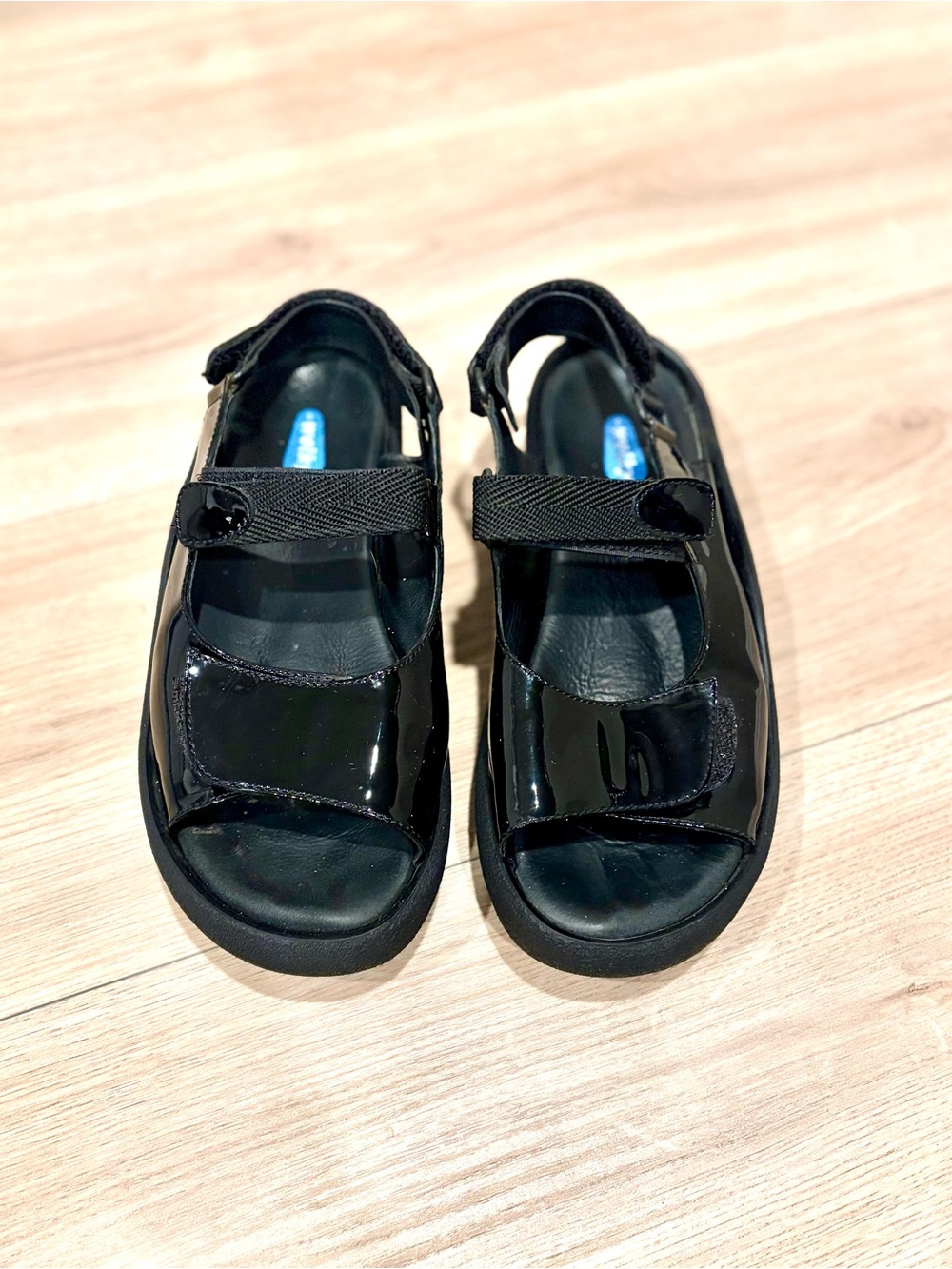 Wolky Black Patent Platform Sandals - Women’s EU 38/US 7.5